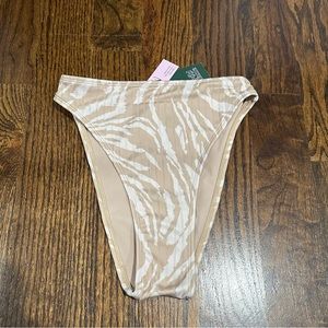 Tan Animal Print Bikini Bottom - Wild Fable
